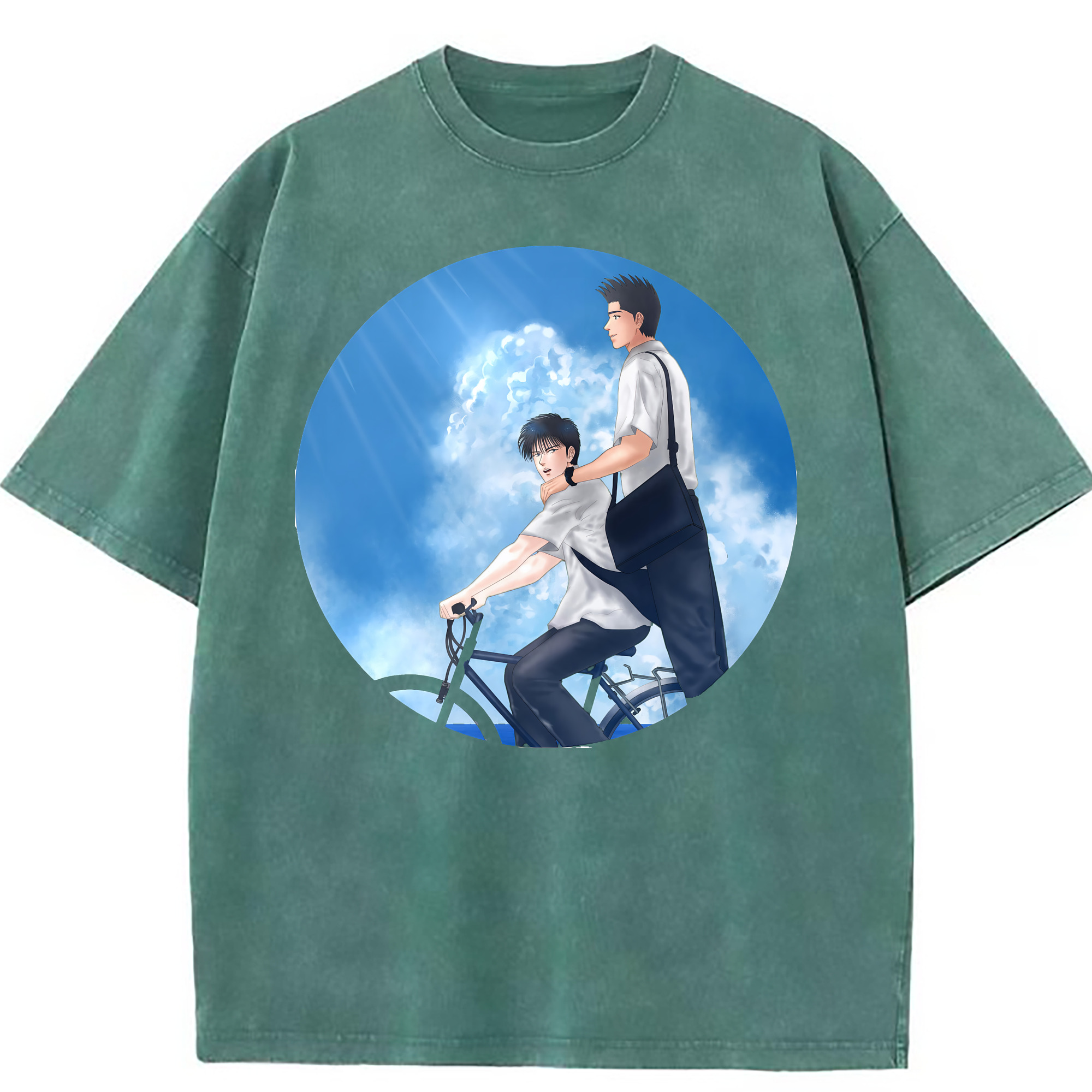 （画像用） SLAM DUNK／スラムダンク 綿100% ヴィンテージ風 半袖Tシャツ（フロントプリント）